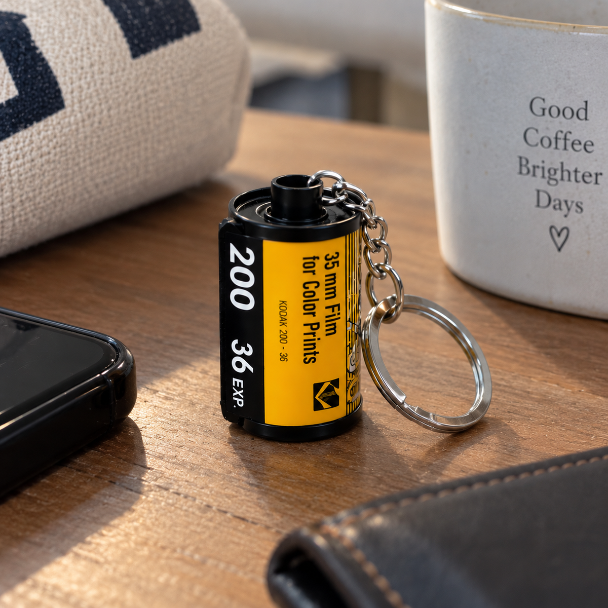 Personalized Retro Film Roll Photo Keychain
