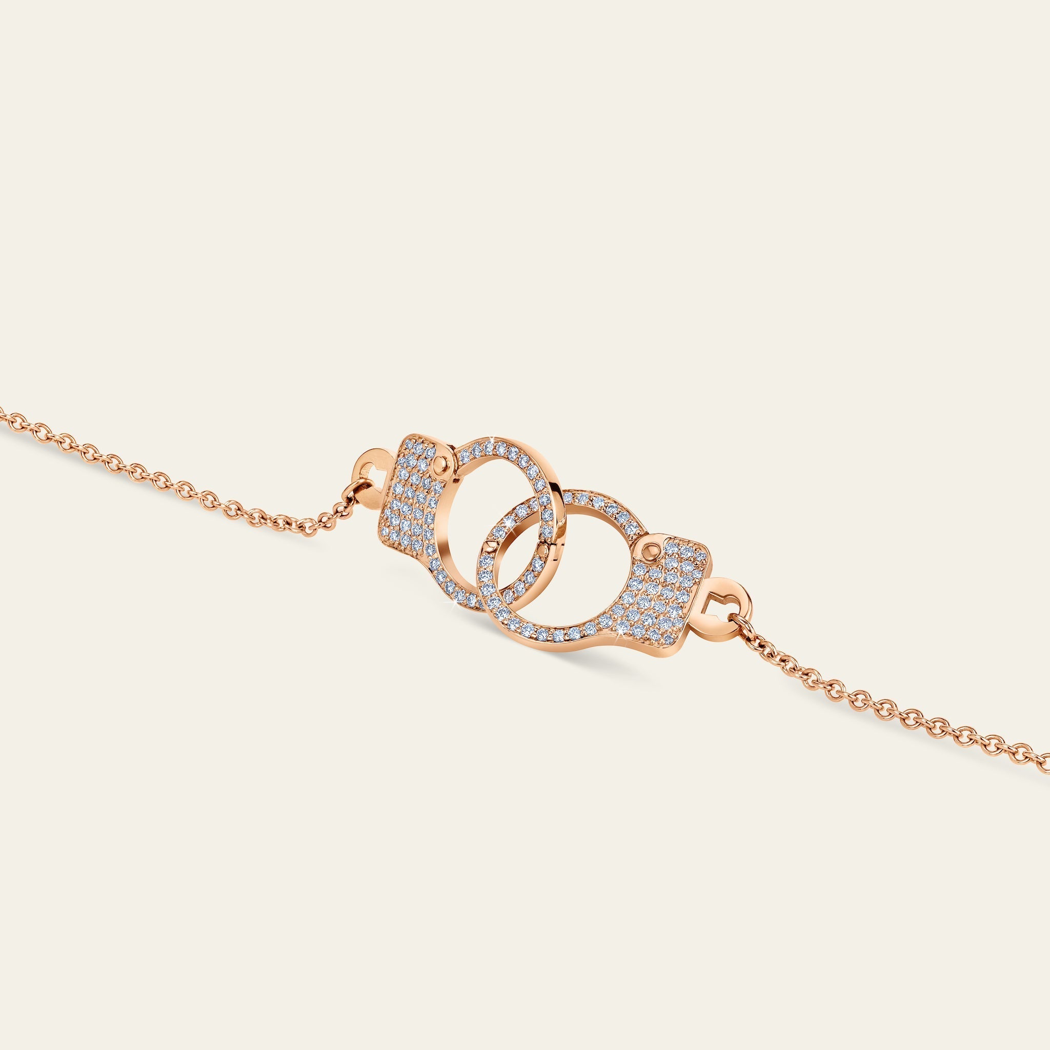 Love Lockdown Interlocking Diamond Necklace-CustomLove