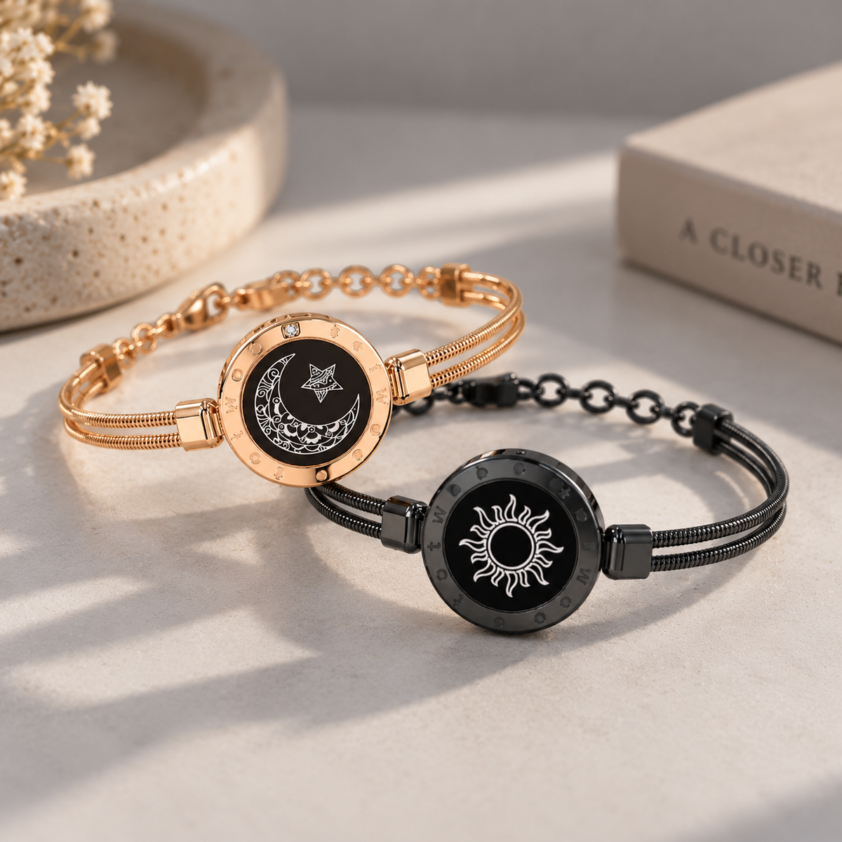 Sun & Moon Long-Distance Touch Bracelets