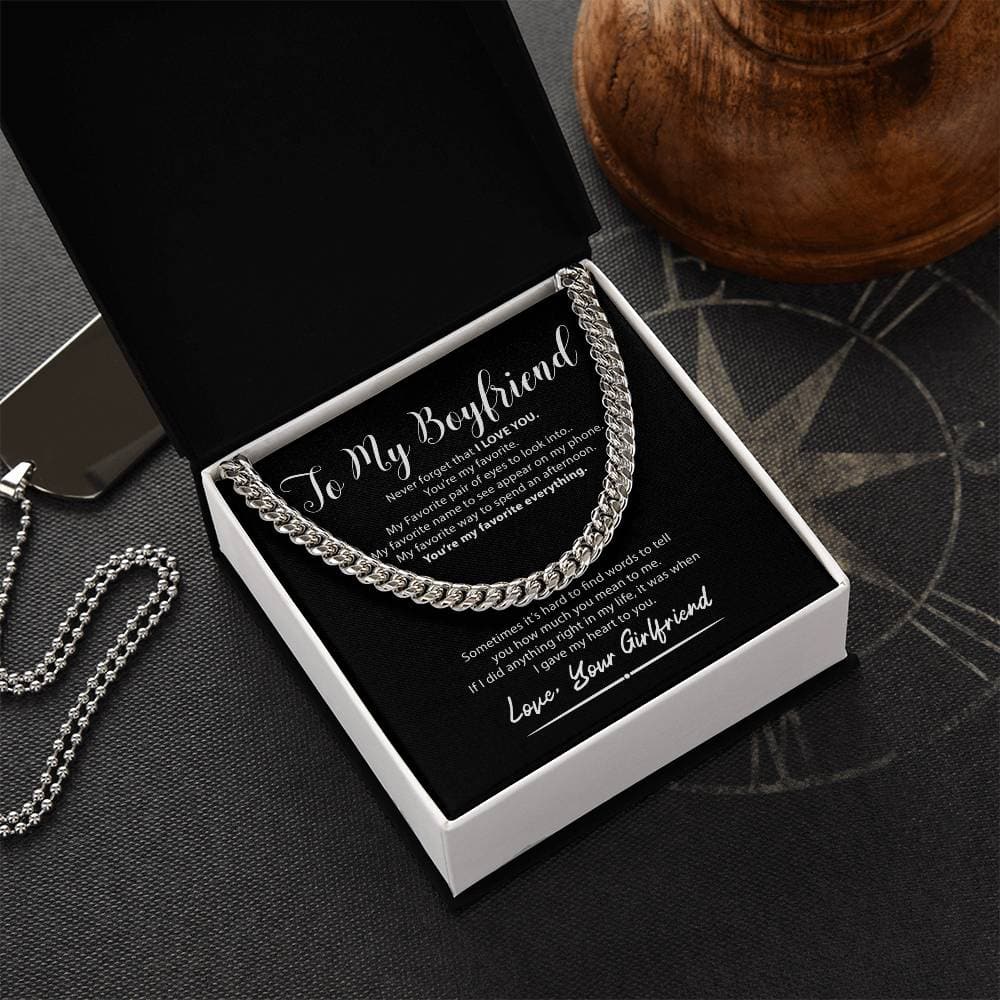 Adjustable Love Necklace for Boyfriend – My Favorite Everything