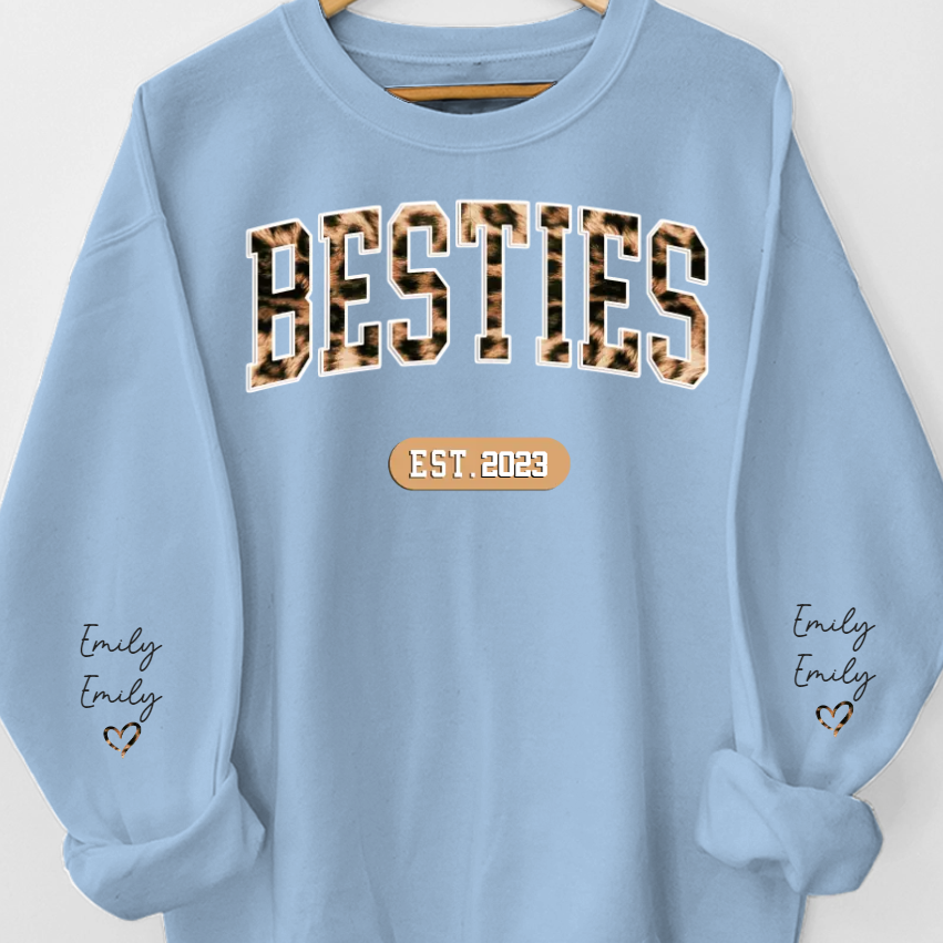 Personalized Sweatshirt - Gift For Best Friends, BFF, Sisters-CustomLove