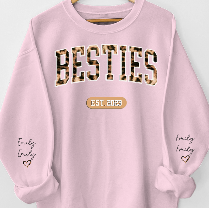 Personalized Sweatshirt - Gift For Best Friends, BFF, Sisters-CustomLove