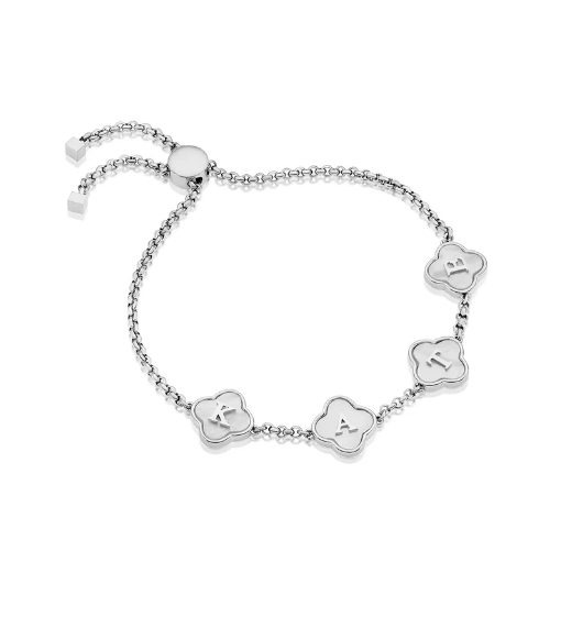 Custom Clover Name Bracelet - CustomLove