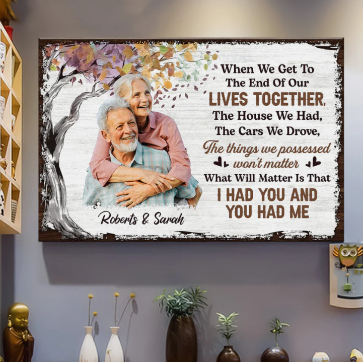 When We Get To The End - Personalized Photo Wrapped Canvas-CustomLove