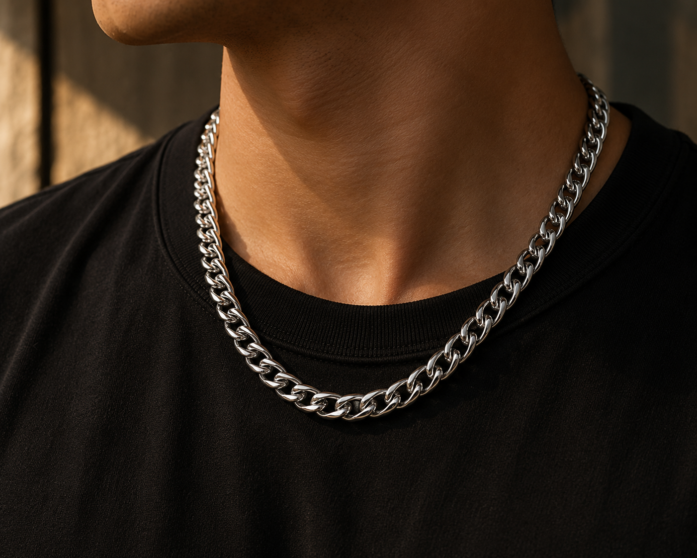 Stainless Steel Braided Wheat Chain Necklace for Men - CustomLove