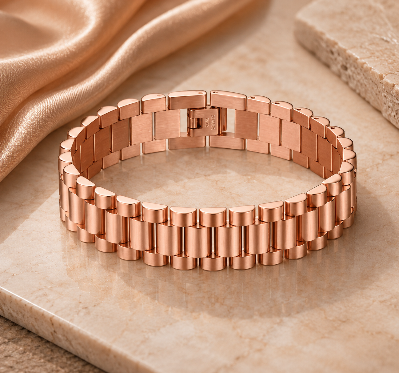 Classic President Style Stainless Steel Bracelet for Men - CustomLove