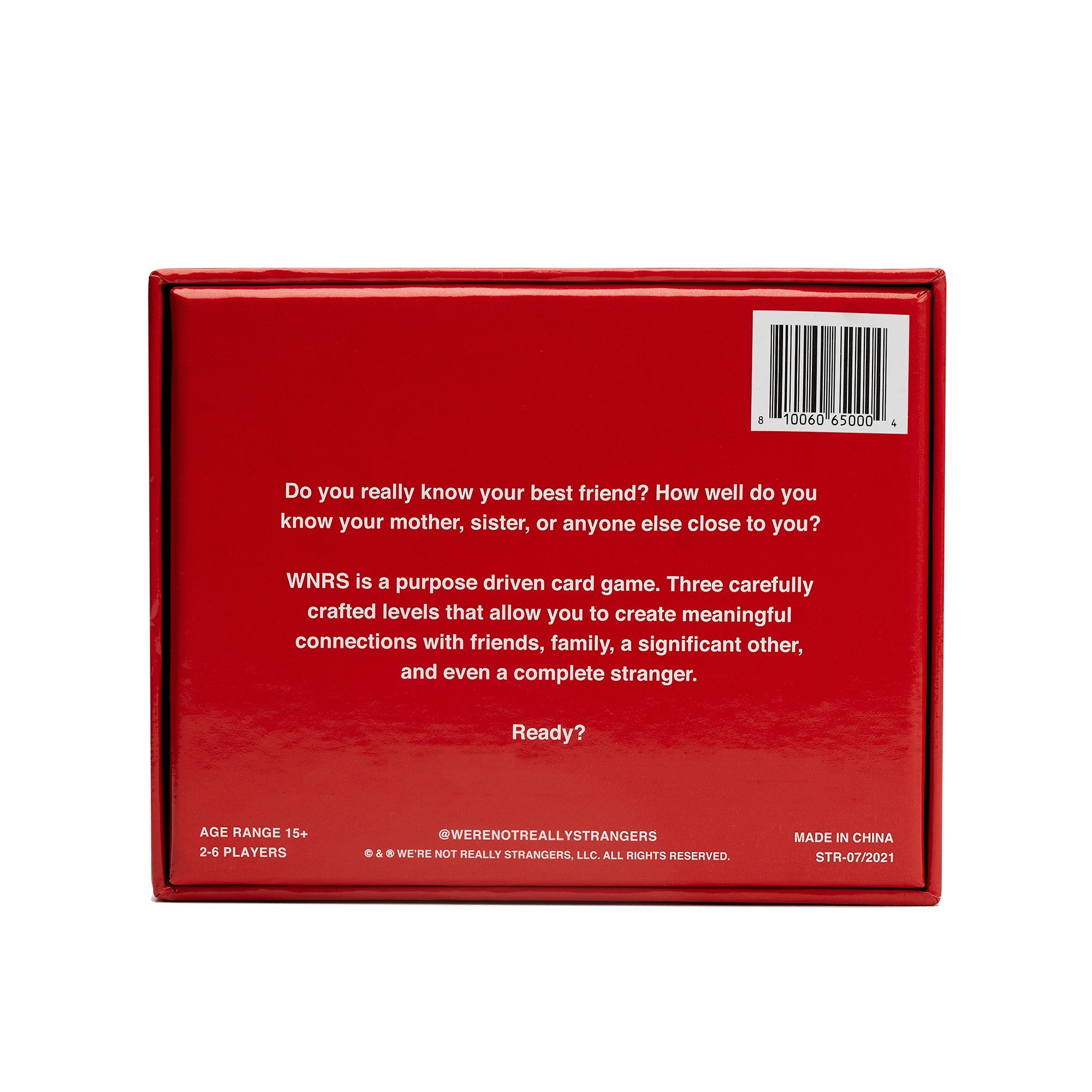 We're Not Really Strangers Card Game-CustomLove