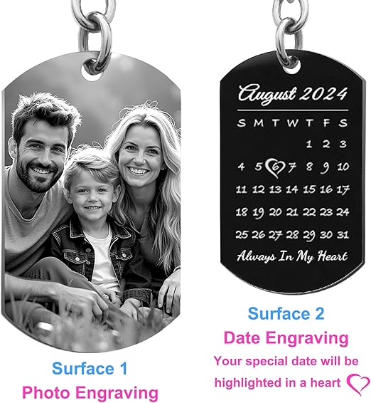 Custom Date Keychain – Personalized Special Moment Gift