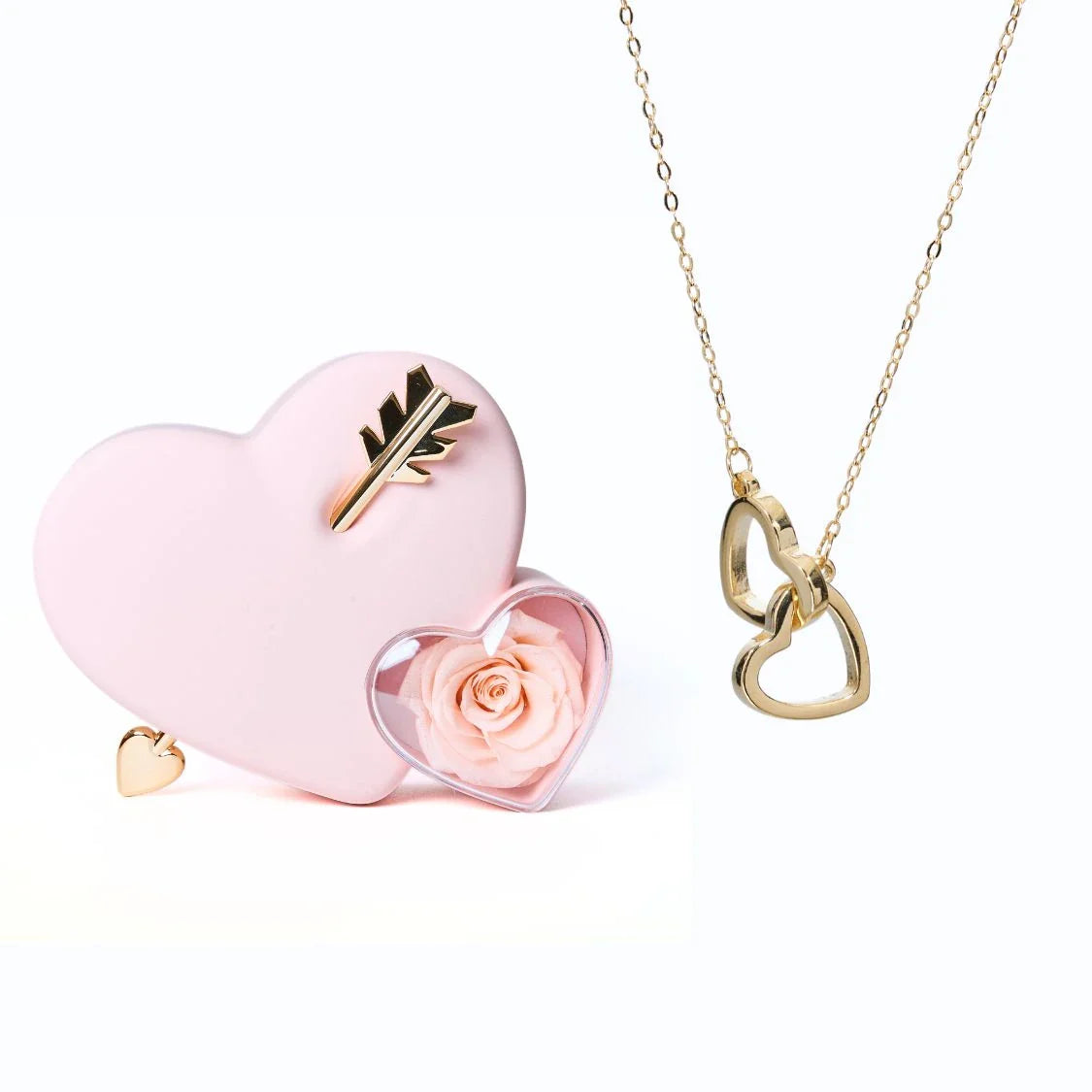 Eternal_Love_Intertwined_Silver_Necklace_-_Light_Pink_Gold_Silver