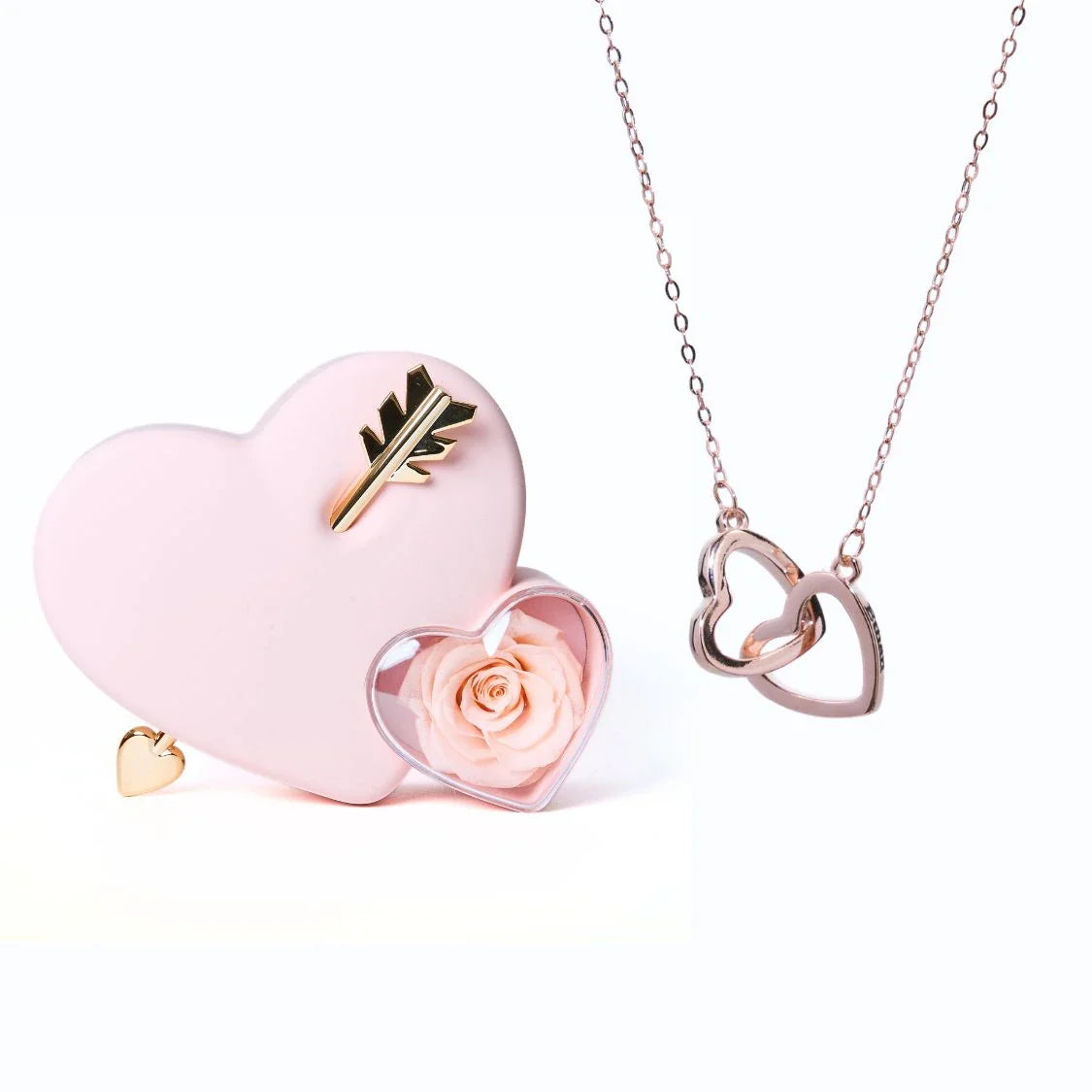 Eternal_Love_Intertwined_Silver_Necklace_-_Light_Pink_Rose_Gold_Silver