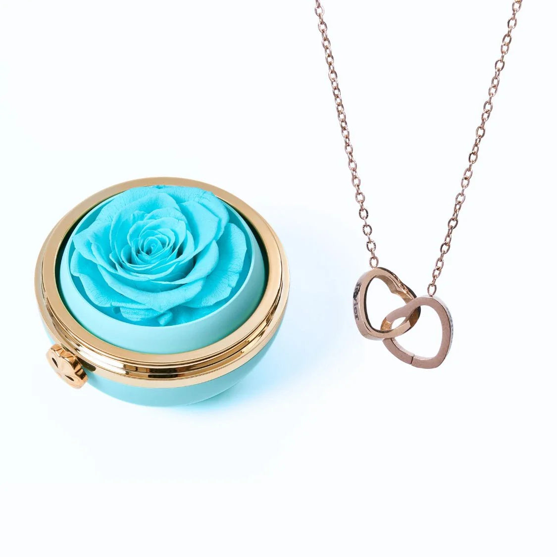 Eternal_Passion_Intertwined_Stainless_Steel_Necklace_-_Blue_Rose_Gold_Stainless_Steel
