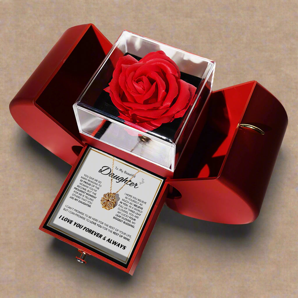 Gold Silver-plated clover necklace