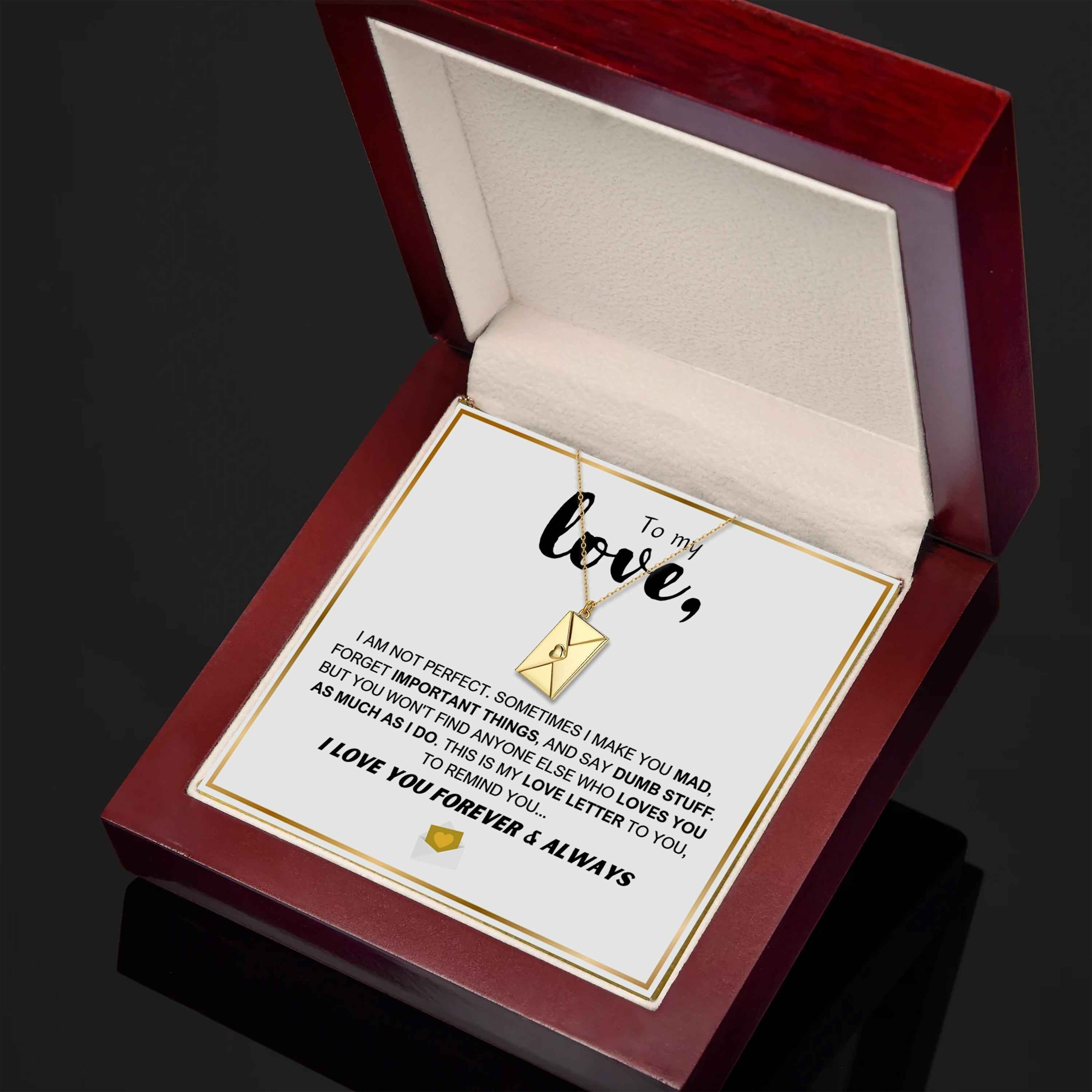 Love Letter Necklace - Gift Box Set - CustomLove