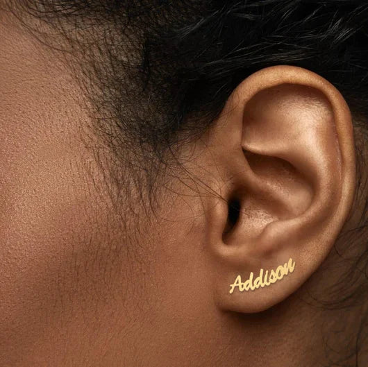 Handmade Custom Name Earrings – Perfect for Everyday Wear