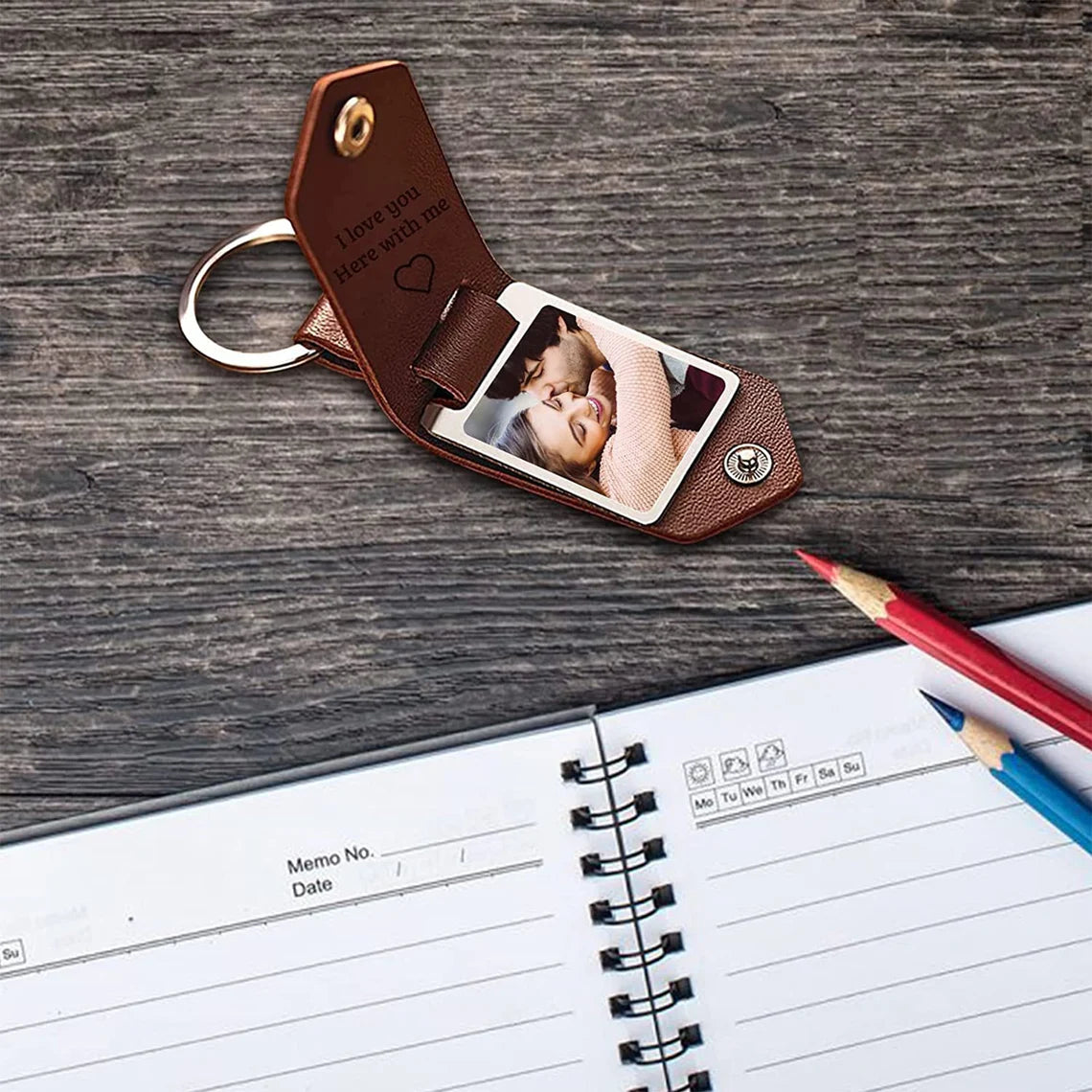 Handmade Leather Keychain – Personalized with Initials or Name