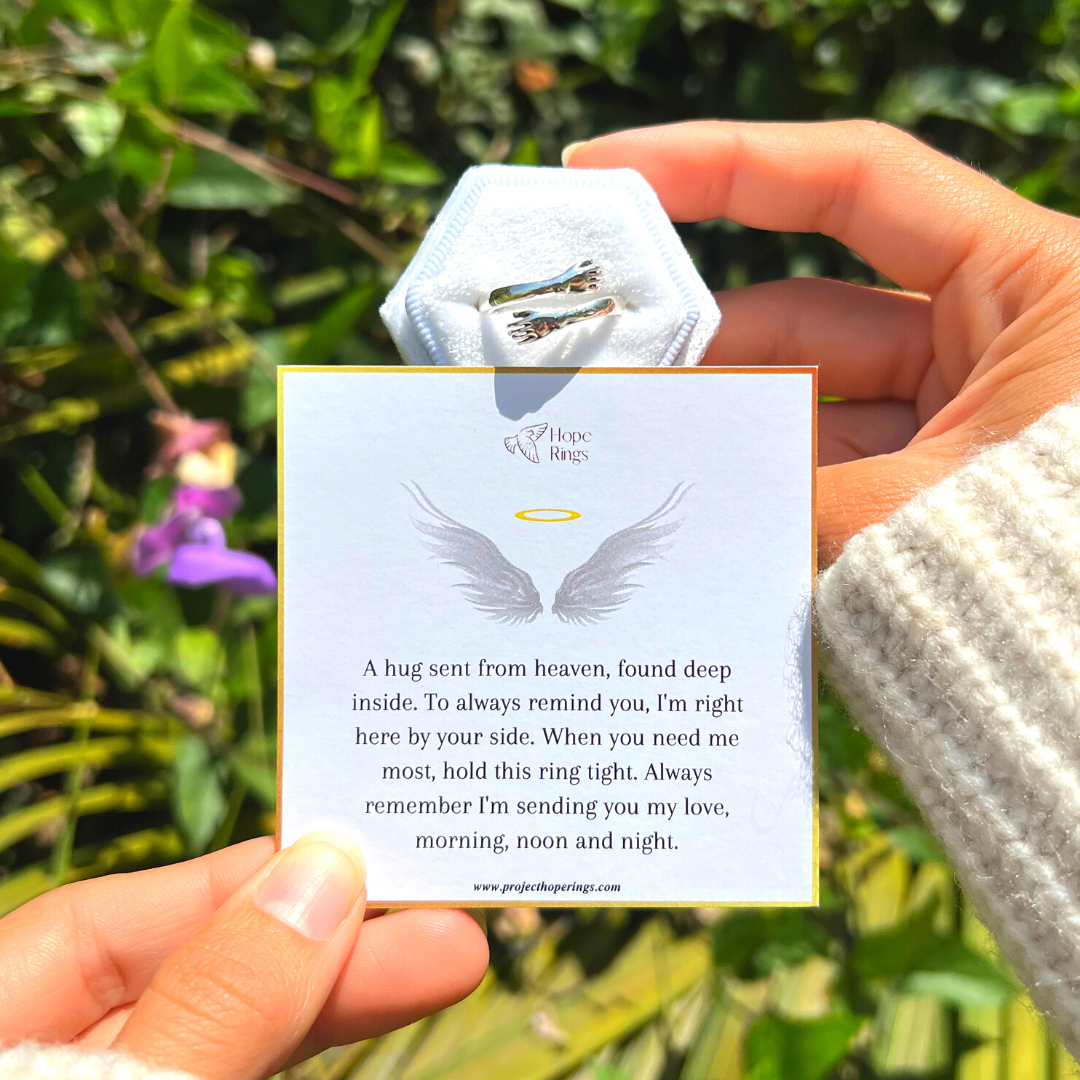 Hug From Heaven Ring - Adjustable-CustomLove