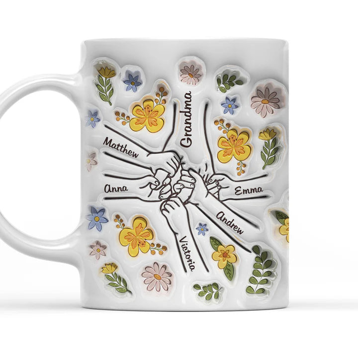 You Hold Our Hearts – Personalised 3D Effect Mug-CustomLove