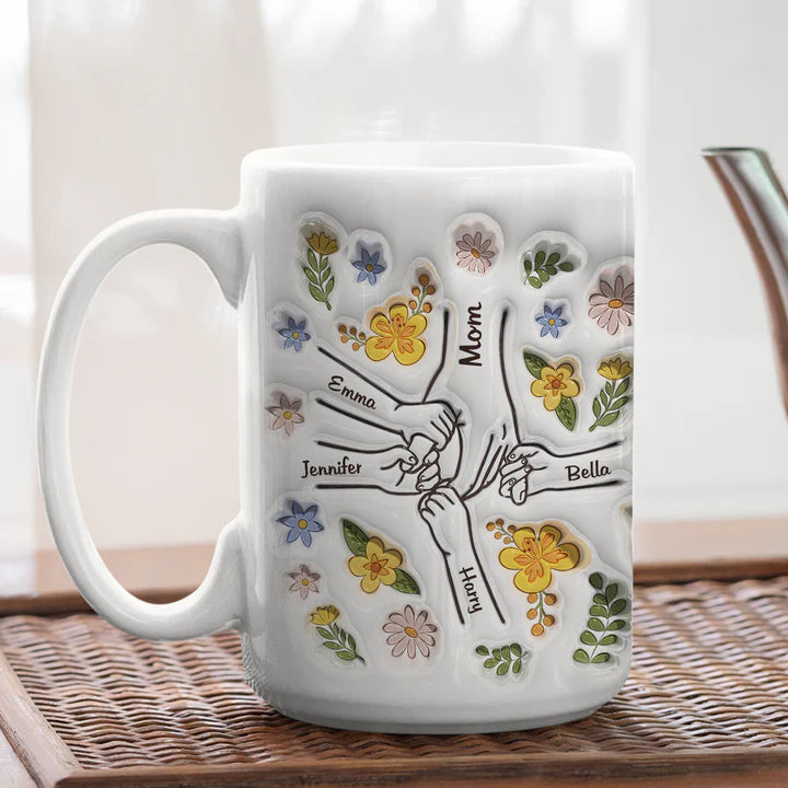 You Hold Our Hearts – Personalised 3D Effect Mug-CustomLove
