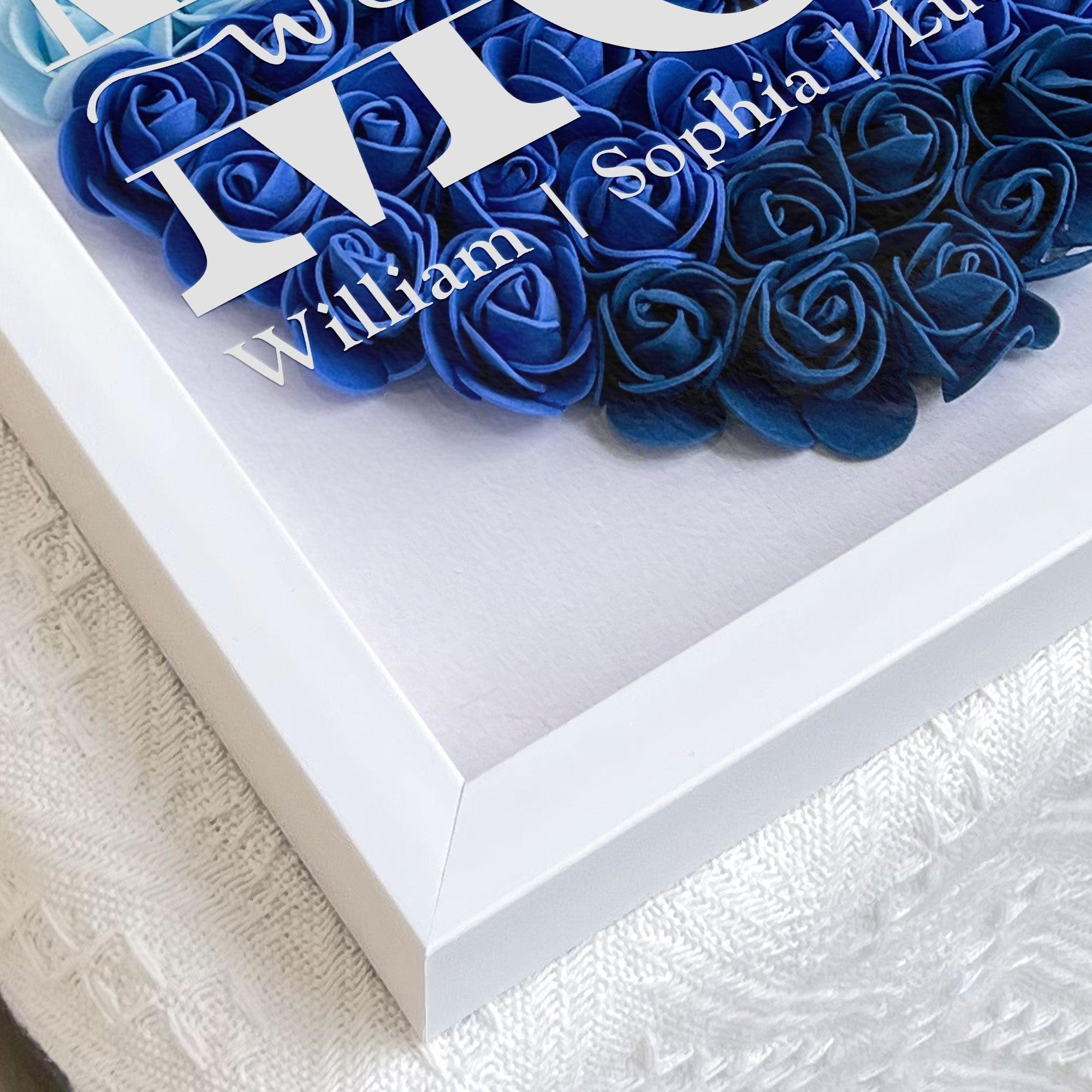 Mom We Love You - Personalized Flower Shadow Box-CustomLove