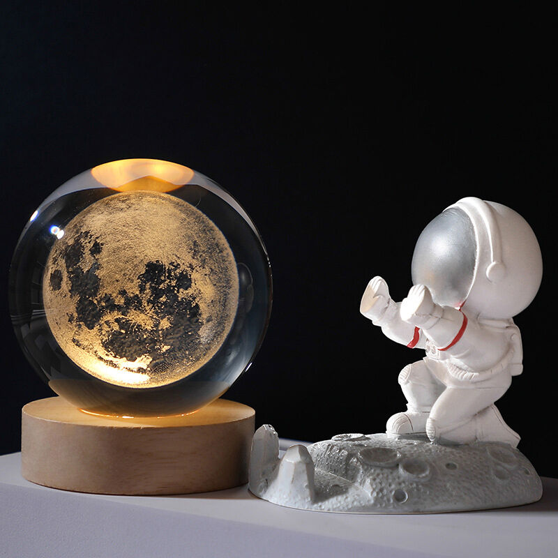 3D Carved Crystal Ball Night Light - CustomLove