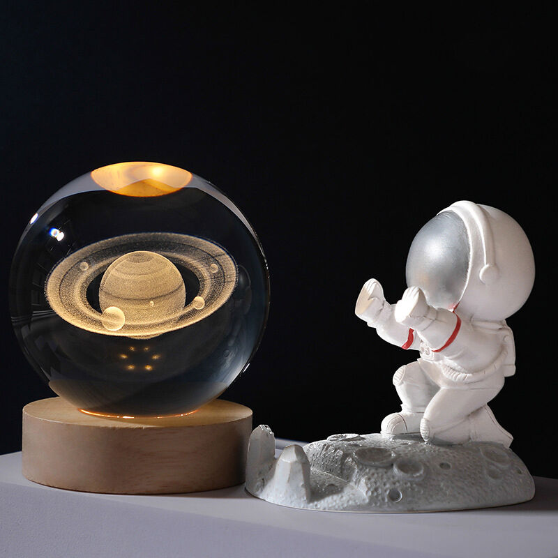 3D Carved Crystal Ball Night Light - CustomLove
