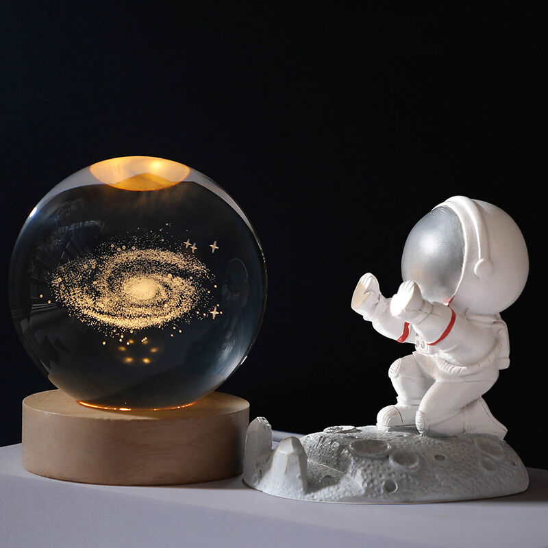 3D Carved Crystal Ball Night Light - CustomLove