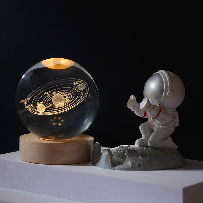 3D Carved Crystal Ball Night Light - CustomLove
