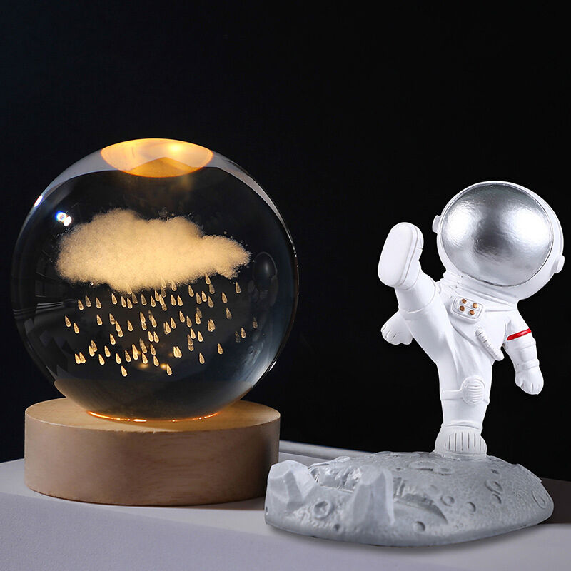 3D Carved Crystal Ball Night Light - CustomLove
