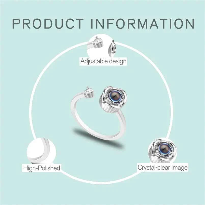 Engraved Picture Ring – Unique Custom Gift for Loved Ones - CustomLove