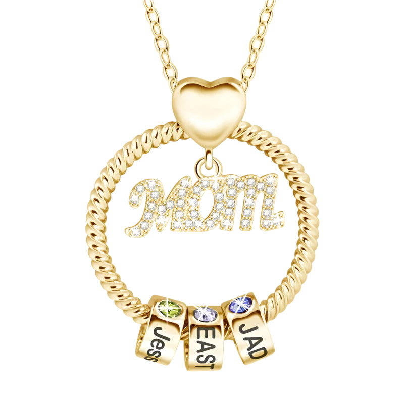 Personalized mom necklace
