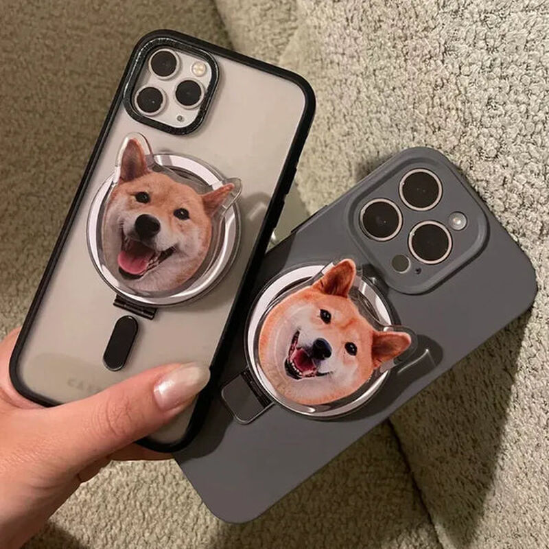 Personalized Pet Face Phone Grip Holder For Pet Lovers-CustomLove