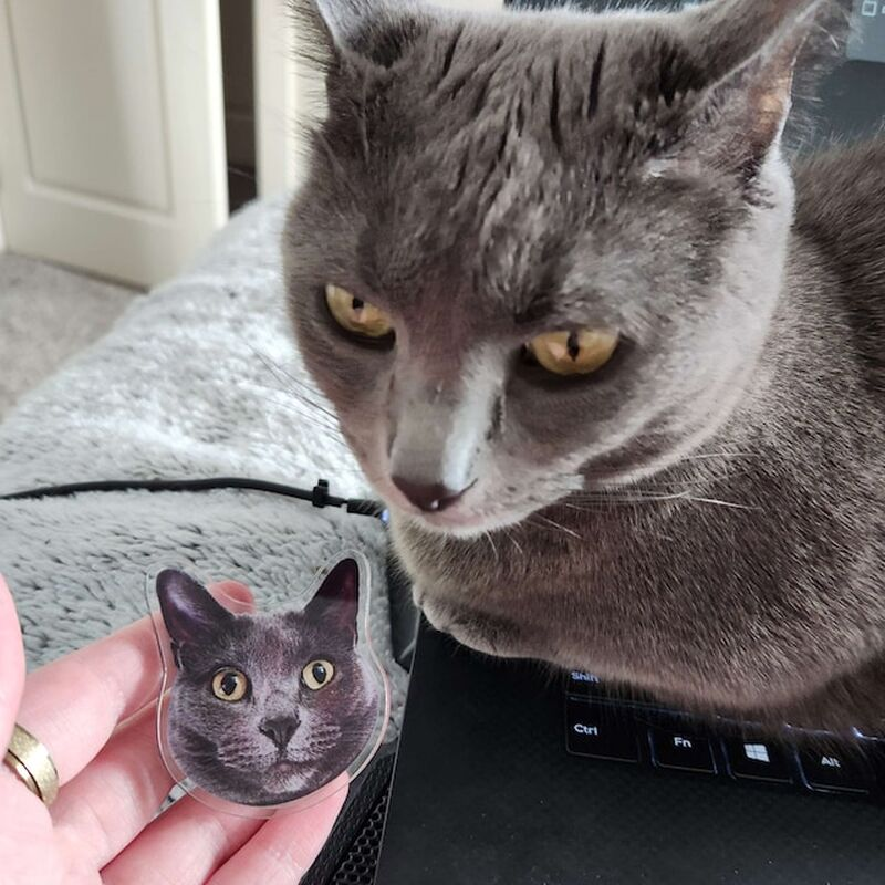 Personalized Pet Face Phone Grip Holder For Pet Lovers-CustomLove