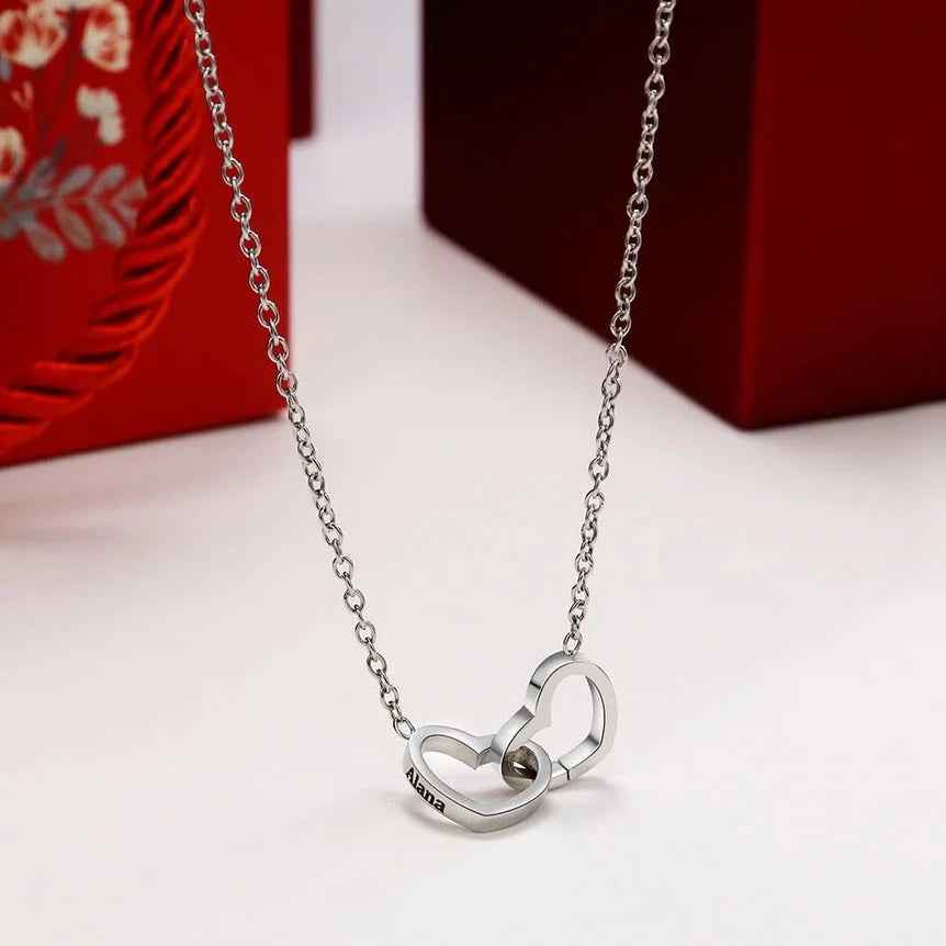 Eternal Rose Box – Engraved Heart Necklace & Timeless Gift - CustomLove