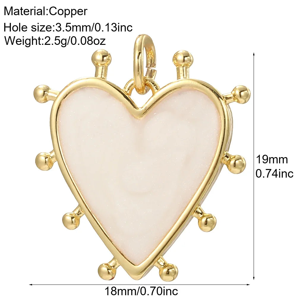 Cute Heart Charm Jewelry Bohemian Pendant