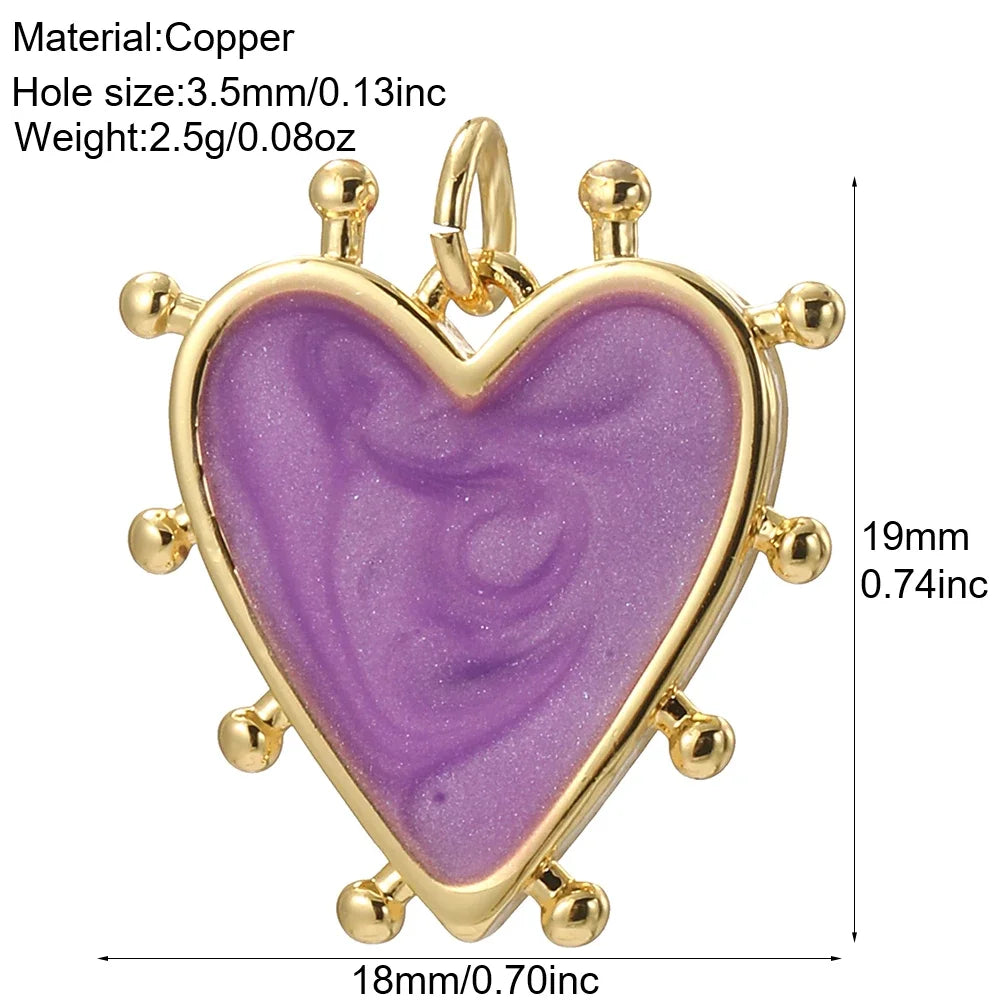Cute Heart Charm Jewelry Bohemian Pendant