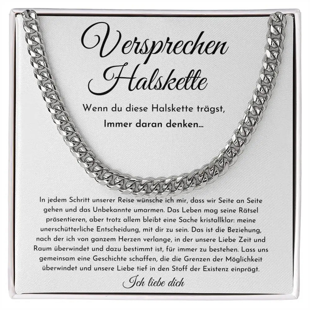 Promise Necklace For Him, Boyfriend Gift - CustomLove