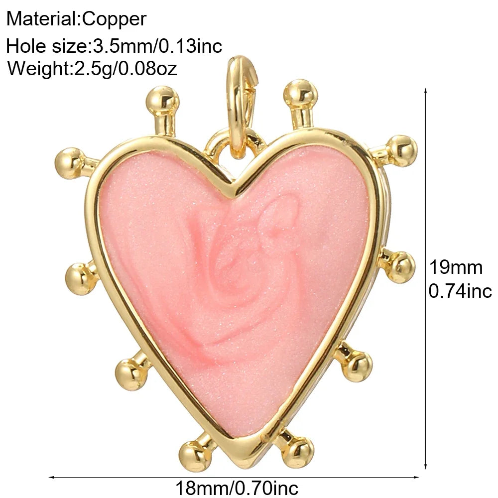Cute Heart Charm Jewelry Bohemian Pendant