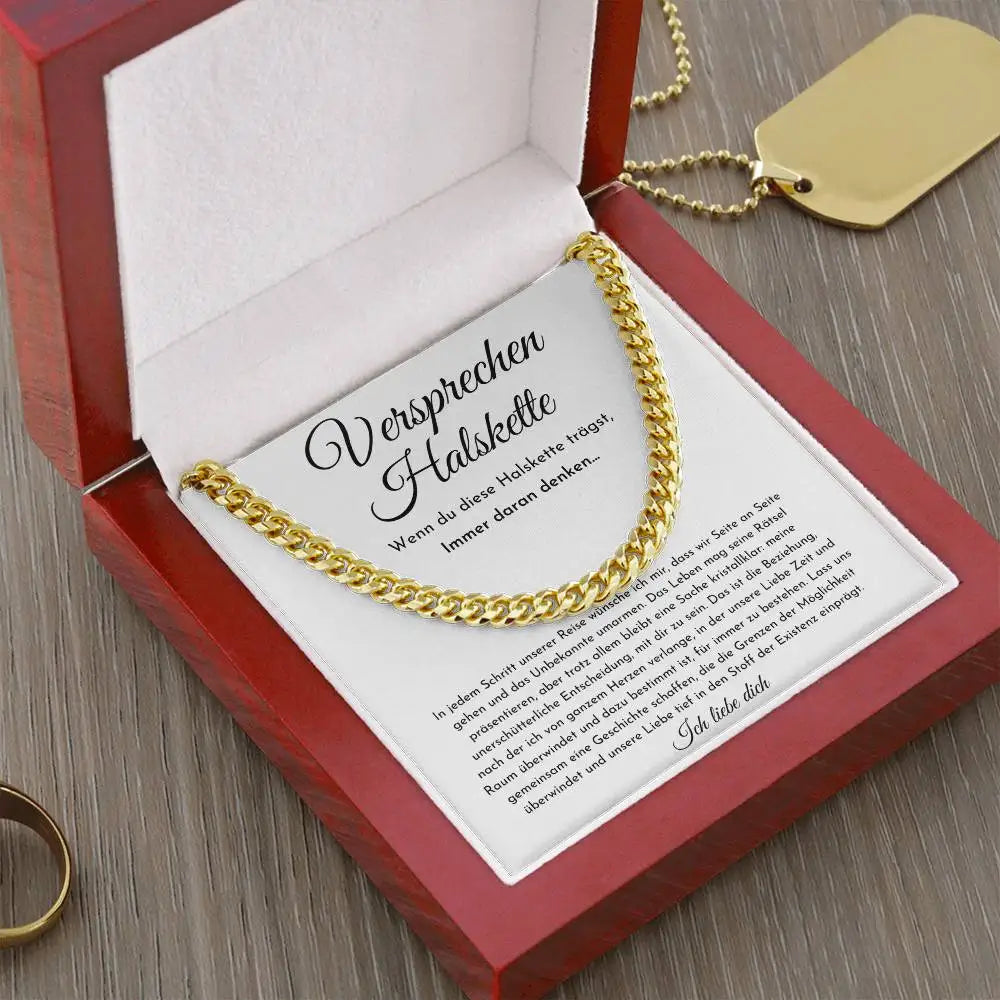 Promise Necklace For Him, Boyfriend Gift - CustomLove