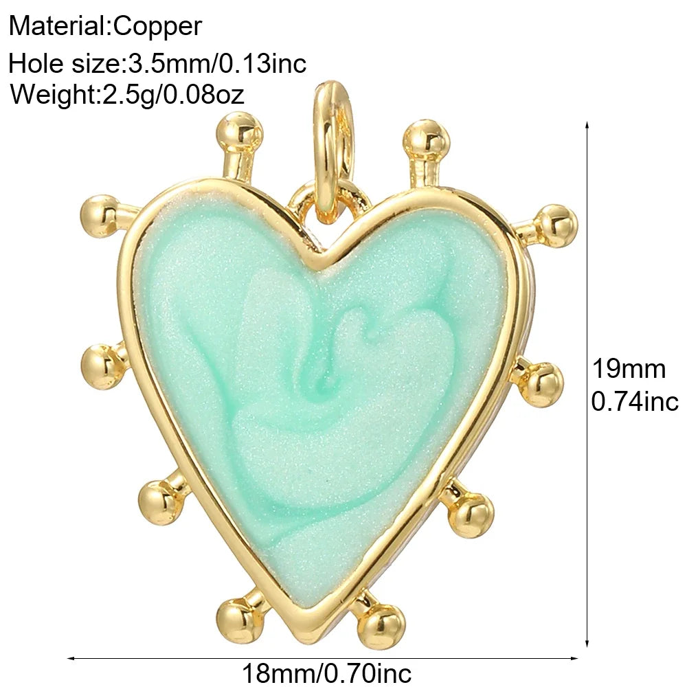Cute Heart Charm Jewelry Bohemian Pendant