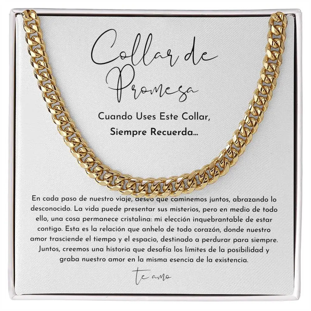 Promise Necklace For Him, Boyfriend Gift - CustomLove