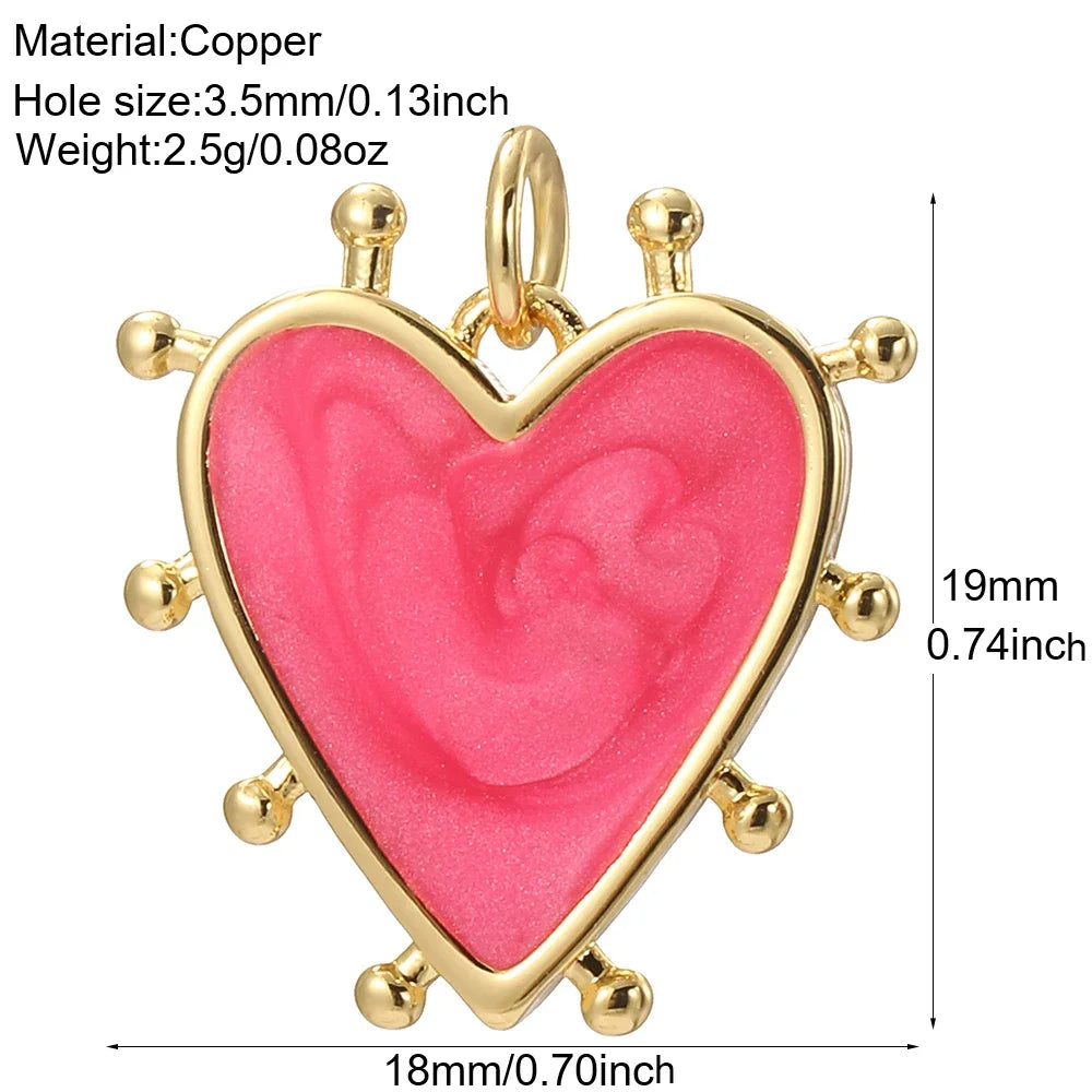 Cute Heart Charm Jewelry Bohemian Pendant