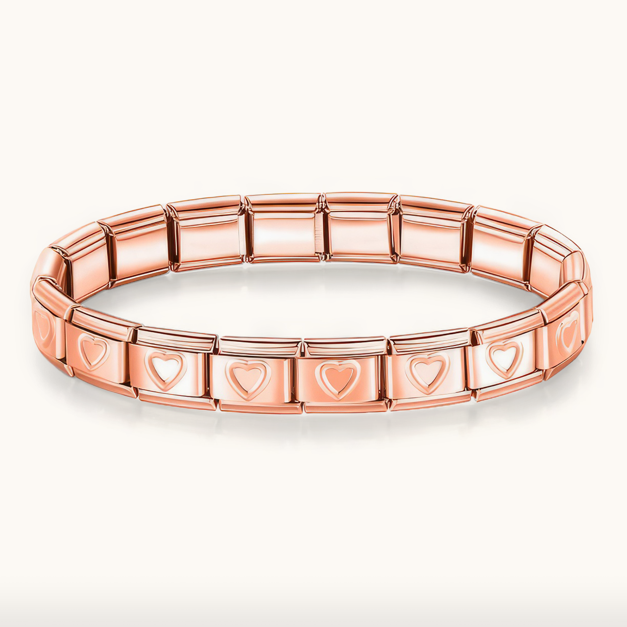 Silver Italian link bracelet