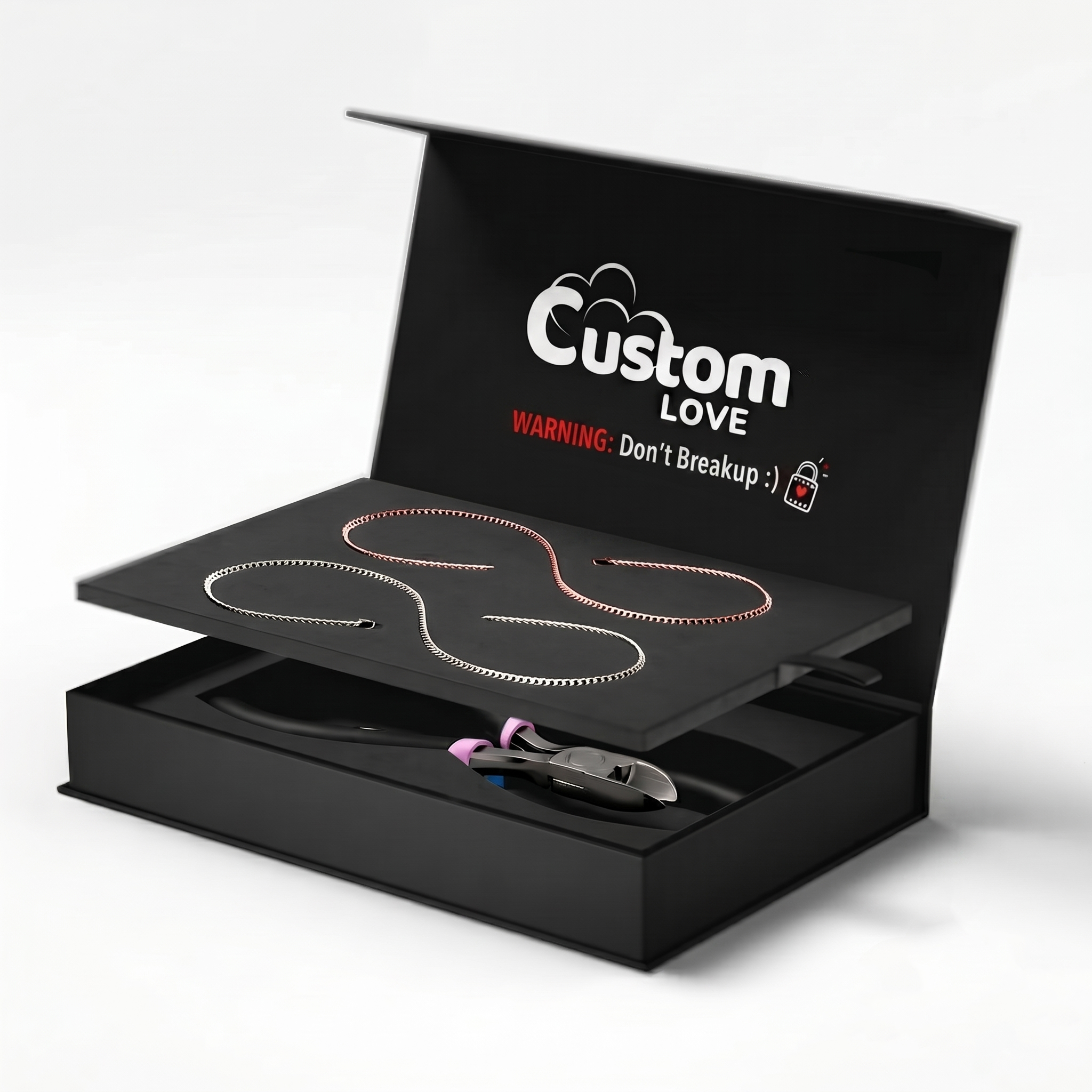 CustomLove Permanent Bracelet Kit for Couples - DIY Matching Jewelry Set