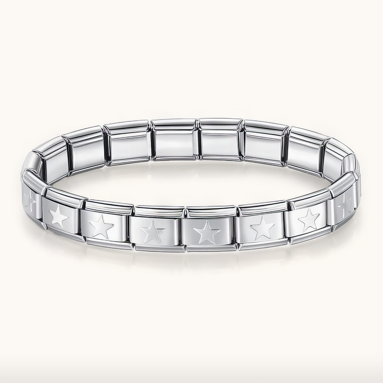 Stainless Steel Italian Charm Bracelet – Personalized Gift