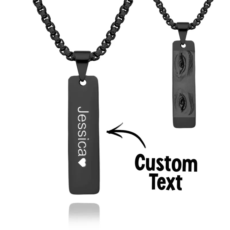 Custom Eyes Photo Necklace-CustomLove