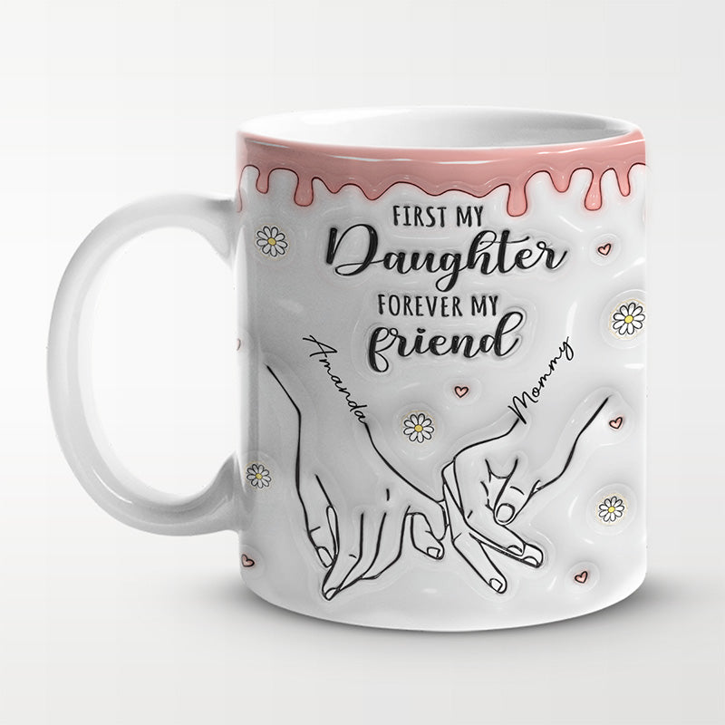 Personalized Daughter Forever My Friend - Mom, Daughter-CustomLove