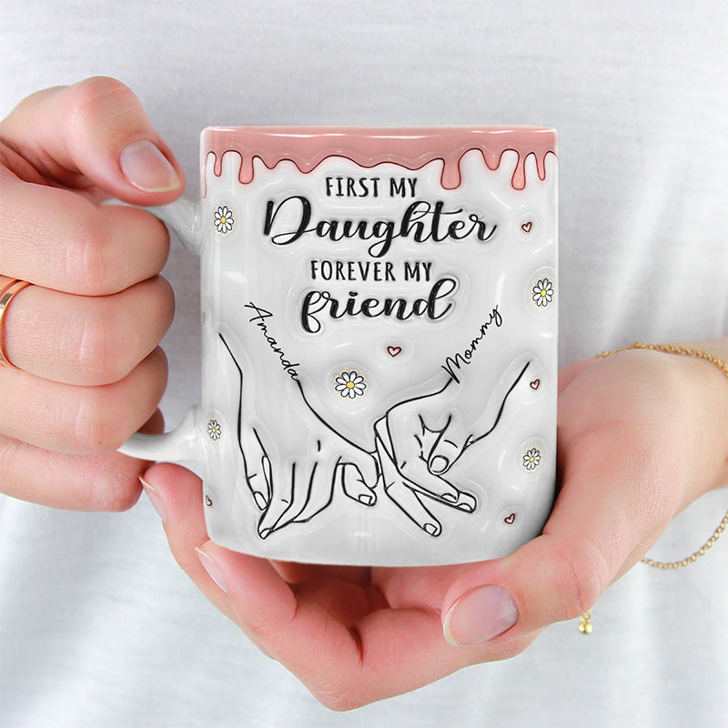 Personalized Daughter Forever My Friend - Mom, Daughter-CustomLove