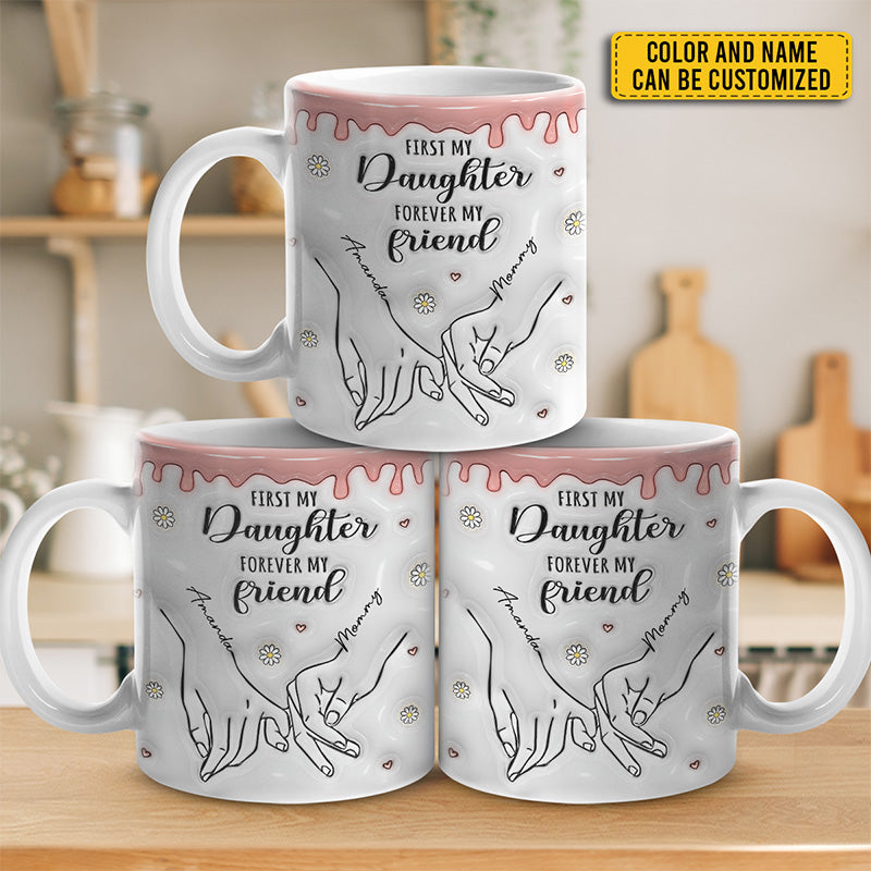 Personalized Daughter Forever My Friend - Mom, Daughter-CustomLove