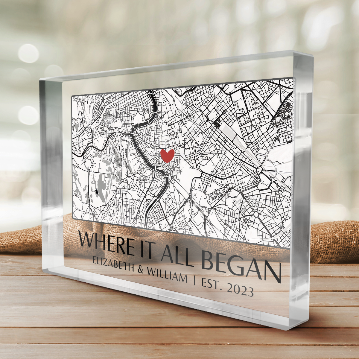 Where It All Began - Personalized Acrylic Plaque-CustomLove