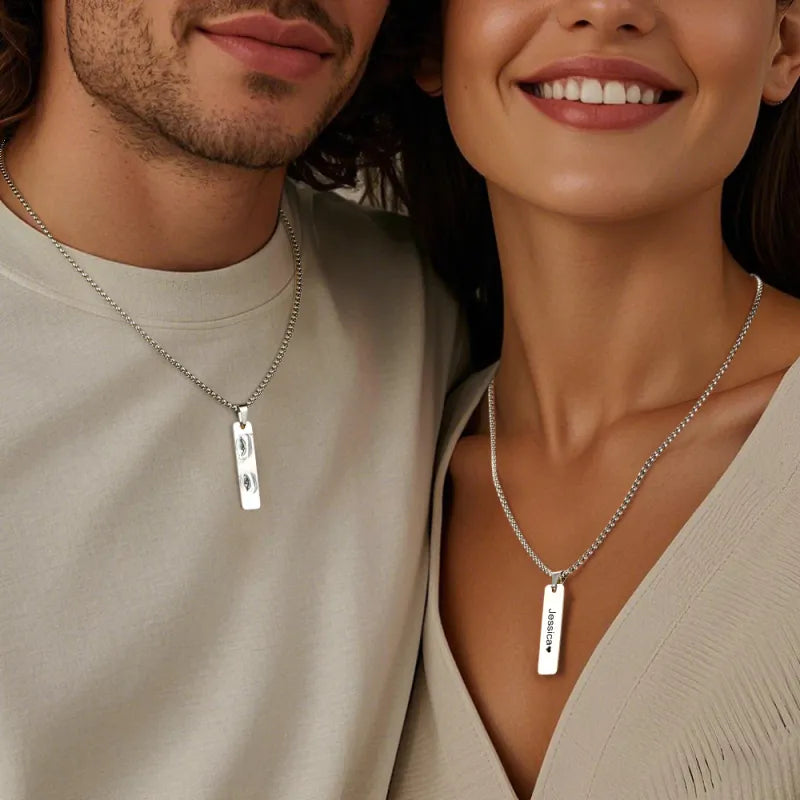 Custom Eyes Photo Necklace-CustomLove